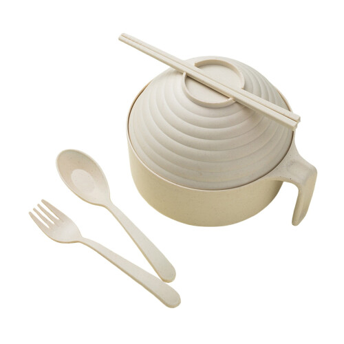 Ramen Bowl Set with Lid, Chopsticks & Spoon 1