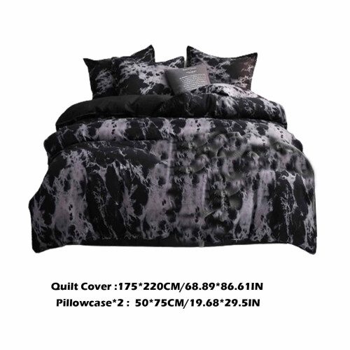 Ensemble de lit Black Friday, couleur sable uni, 3 pièces, lavable en machine 2