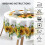 Sunflower Round Tablecloth 60 Inch Polyester 4