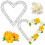 Heart-Shaped Metal Wreath Frame 7.8 in 2