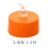 Orange LED Tea Lights Halloween Decoration 12 Pack 3