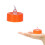Orange LED Tea Lights Halloween Decoration 12 Pack 5