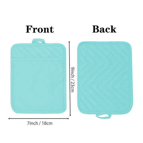 Cotton Pot Holders with Pocket – Heat-Resistant, Machine 2