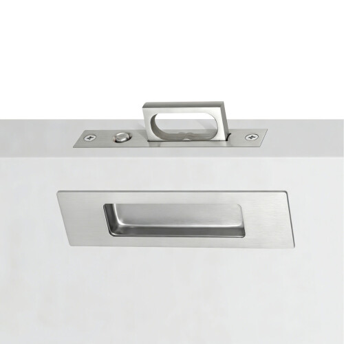 Quadratischer integrierter Griff, stabile-Silber