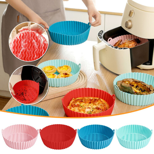 Silicone Air Fryer Liners 7 inch Reusable 2