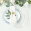 Round Plastic Salad Plates with Gold Rim - 10 Pack 3