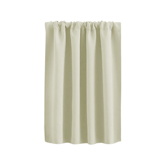 Blackout Short Curtain Polyester 60x40 inch Beige 1