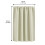 Beige Polyester Short Curtain 60x40 in for Bathroom Kitchen 3