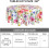Floral Round Tablecloth 60 Inch Polyester 3