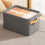 Non-Woven Fabric Storage Basket – Foldable with Handles 4