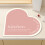 Heart-Shaped Kitchen Sink Drying Pad 30x30cm Pink 3