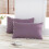 Purple Pom Pom Pillow Covers, King Size, 2 Pack 3