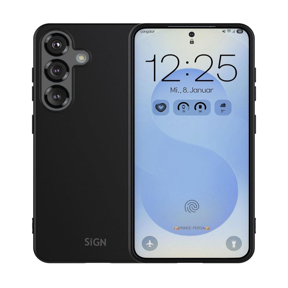 SIGN Liquid Silicone Case for Samsung Galaxy S25 - Black (Samsung Galaxy S25), Smartphone Hülle, Schwarz - Bild 3