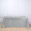 Silver Sequin Rectangular Tablecloth 90 x 156 in 2
