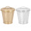 Iron Desktop Trash Bin 9.5 x 9.5 x 6 cm 2 Pack 1