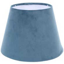 Blue Fabric and Metal Lamp Shade for Table Lamp, 25x25x18cm