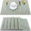 Geweven hittebestendige placemats groen, 6 stuks 1