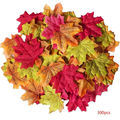 Artificial Maple Leaves 8cm Silk Fall Decorations