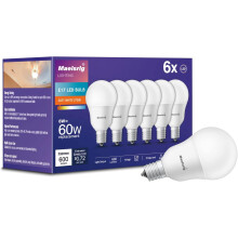 E17 LED Bulb 6W 2700K Soft White 600 lm Pack of 6