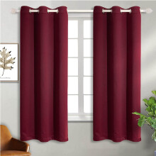 Baby Blue Thermal Insulated Curtains 132 x 137 cm 2 pcs