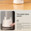 Two Setting Portable Fan 1800mAh Rechargeable Energy-White 6