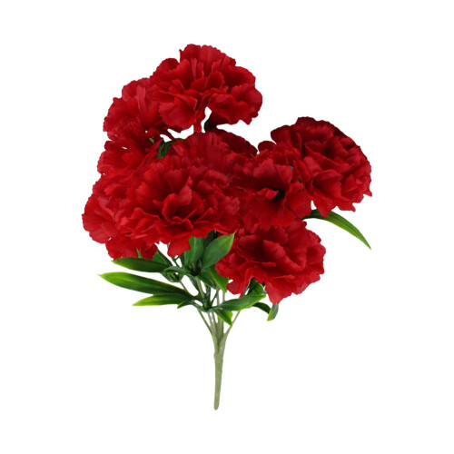 Artificial Carnation Bunch 30 cm 11 Heads 9 Colors