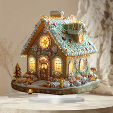 LED Gingerbread House Christmas Tabletop Decoration