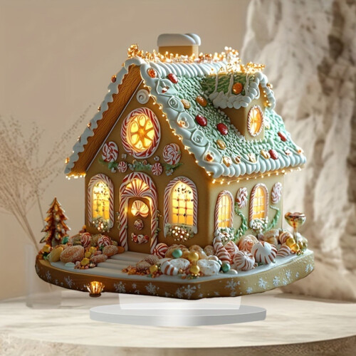 LED Gingerbread House Christmas Tabletop Decoration