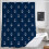 Nautical Anchor Shower Curtain 72x84 in Polyester 1