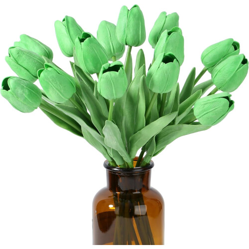 Tulipani artificiali "Real-Touch", 35 cm, 15 pezzi