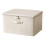 Caixa organizadora de brinquedos dobrável em algodão e linho, 40 x 30 x 21 cm (15,7 x 11,8 x 8,2 polegadas). 1