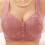 Women's Front-Button Lace Bra – Wireless, Thin Cup, Size 1