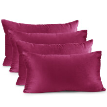 Fluwelen kussenhoes rechthoekig 12x20 inch magenta4