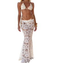 Ensemble de maillot de bain deux pièces à fleurs pour femmes,-M