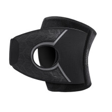 Sport Knee Brace with Spring Stabilizers-M black right foot