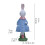 Statue de lapin en résine faite à la main en robe-Violet 4