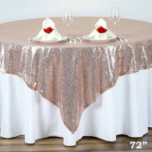 BalsaCircle firkantet dug med blush-pailletter, 72x72 tommer