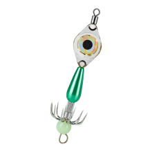 Compacts Saltwater Octopuses Lures With Bright LED Light-Green