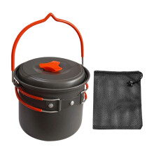 1.4L Aluminum Camping Pot Heat Resistant Handle Suitable for