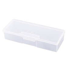 Transparent Plastic Nail Brush Storage Case