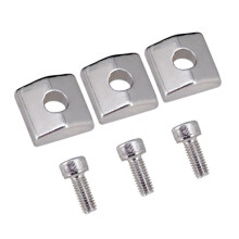 Double Tremolo Lock Suited for Multiple Guitar Models in-Silver