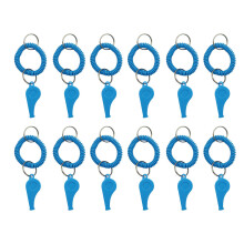 12pcs Colorful Plastic Referee Whistle Youth Sports-Blue