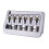 Metal Guitar Bridge Adjustable String Spacing 10.5mm for-Silver 1
