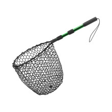 Einziehbares Aluminium-Fischernetz, langlebig, Silikon-Netz,