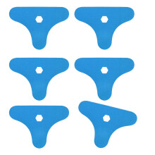 6 Stück elastische Knöchelstütz-Muskelbänder, atmungsaktive-Blau
