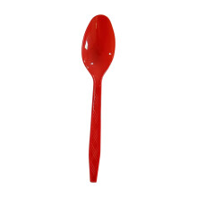 Christmas Plastic Spoons 20 pcs Red Snowflake