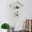 Cuckoo Wall Clock in White – ABS Material, Battery Powered 1