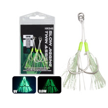 2Pcs Jigging Hook Slow Quickly Fall Jigs Fishing Hook-Green 4