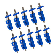 10Pcs Easy Grip Fishing Hook Release Tool Stainless Steel-Blue