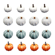 16-Piece Foam Mini Pumpkin Decoration Set for Fall and